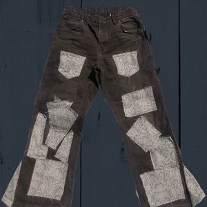 aa80 Reconstructed Flared denim